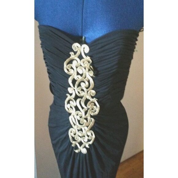 Vintage Creeds maxi tube fitted dress gown 10 - Picture 8 of 11